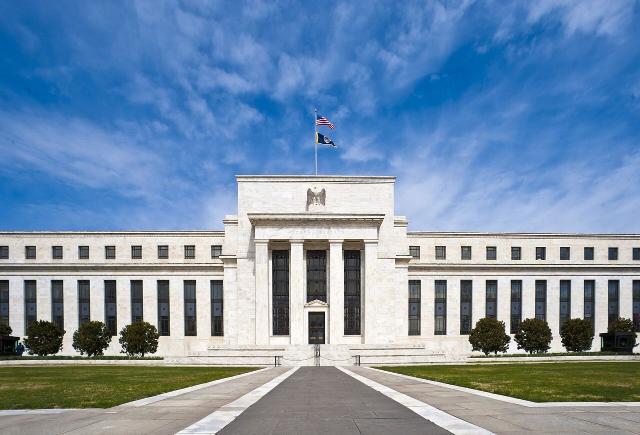 File photo · The Federal Reserve’s Eccles Building, Washington · Mar 2011 · Federal Reserve · Public domain The Federal Reserve’s Eccles Building, Washington — file photo